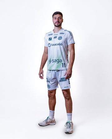 Camiseta Oficial Saneago Goiás Vôlei 2026/2027 Branca