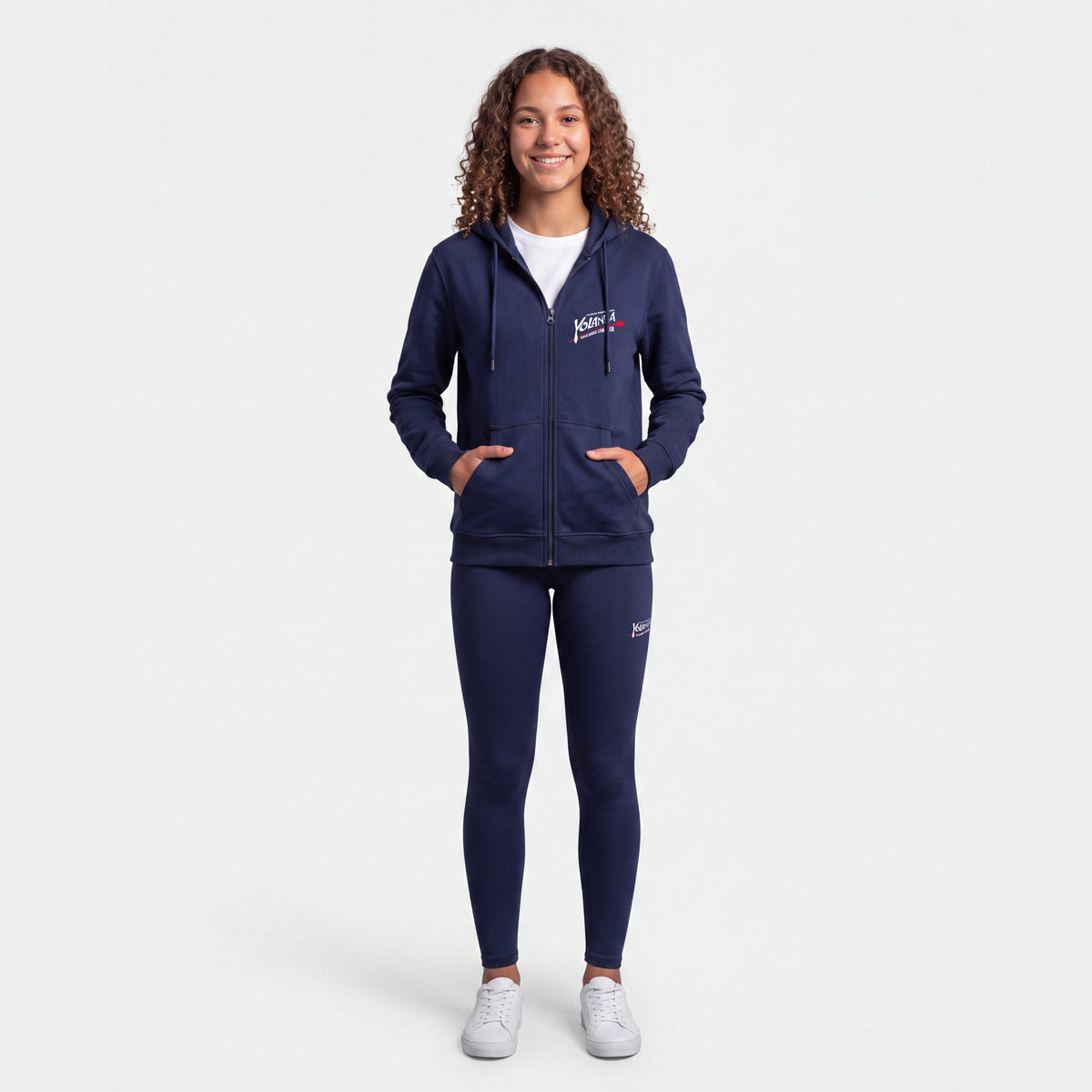 blusa de moletom com zíper - colégio professora yolanda feminino