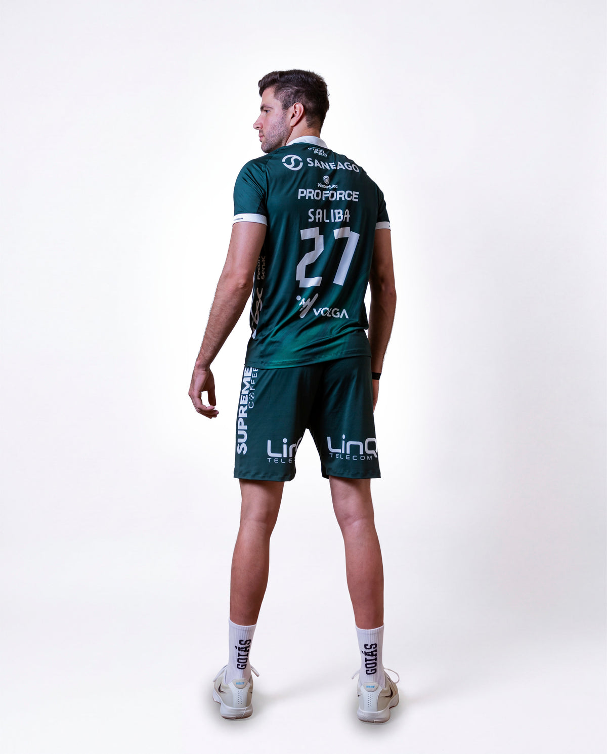 Camiseta Oficial Saneago Goiás Vôlei 2026/2027 Verde