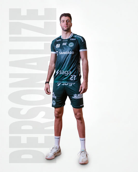 Camiseta Oficial Saneago Goiás Vôlei 2026/2027 Verde Personalizado