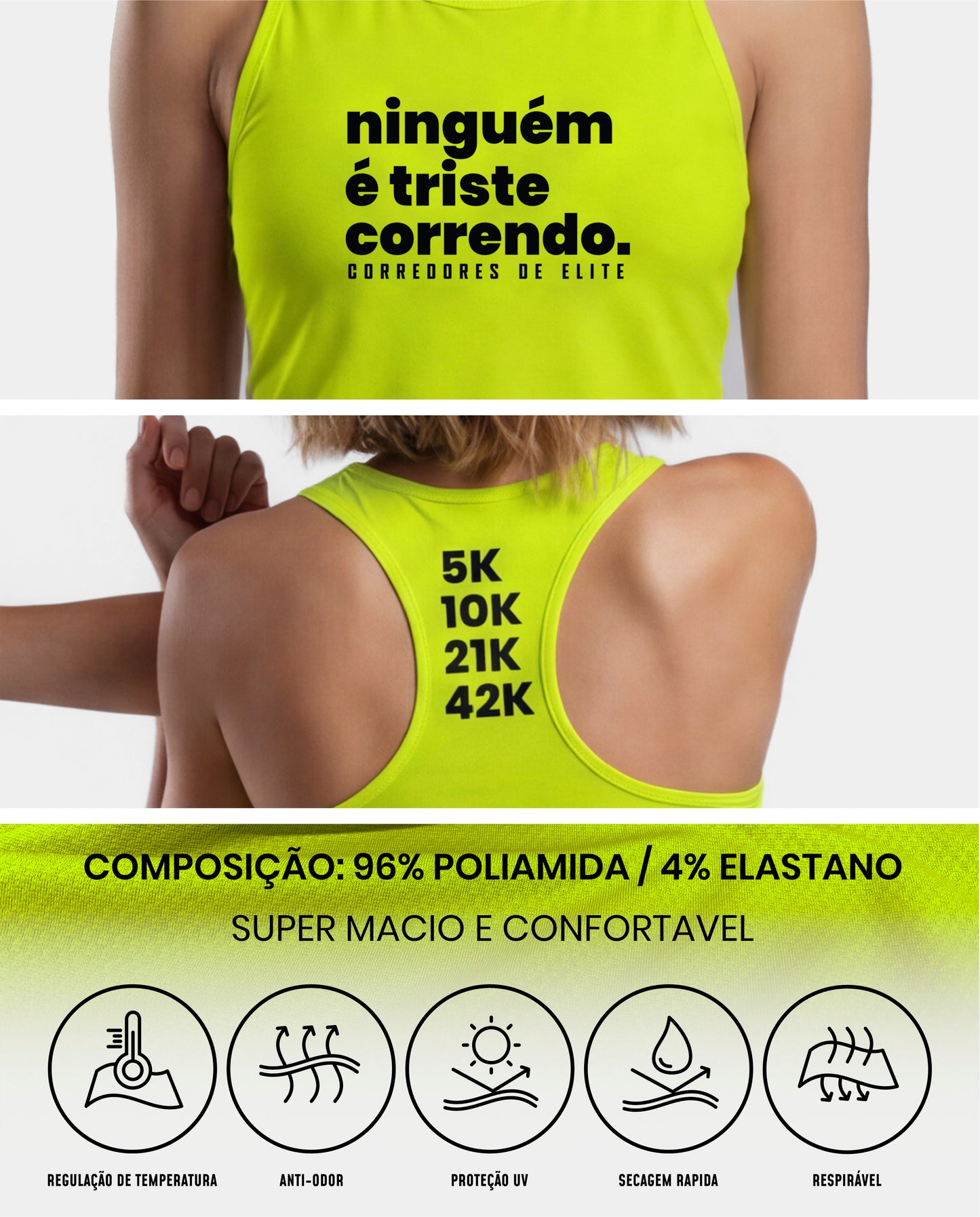regata raceback feminina - ninguem é triste correndo