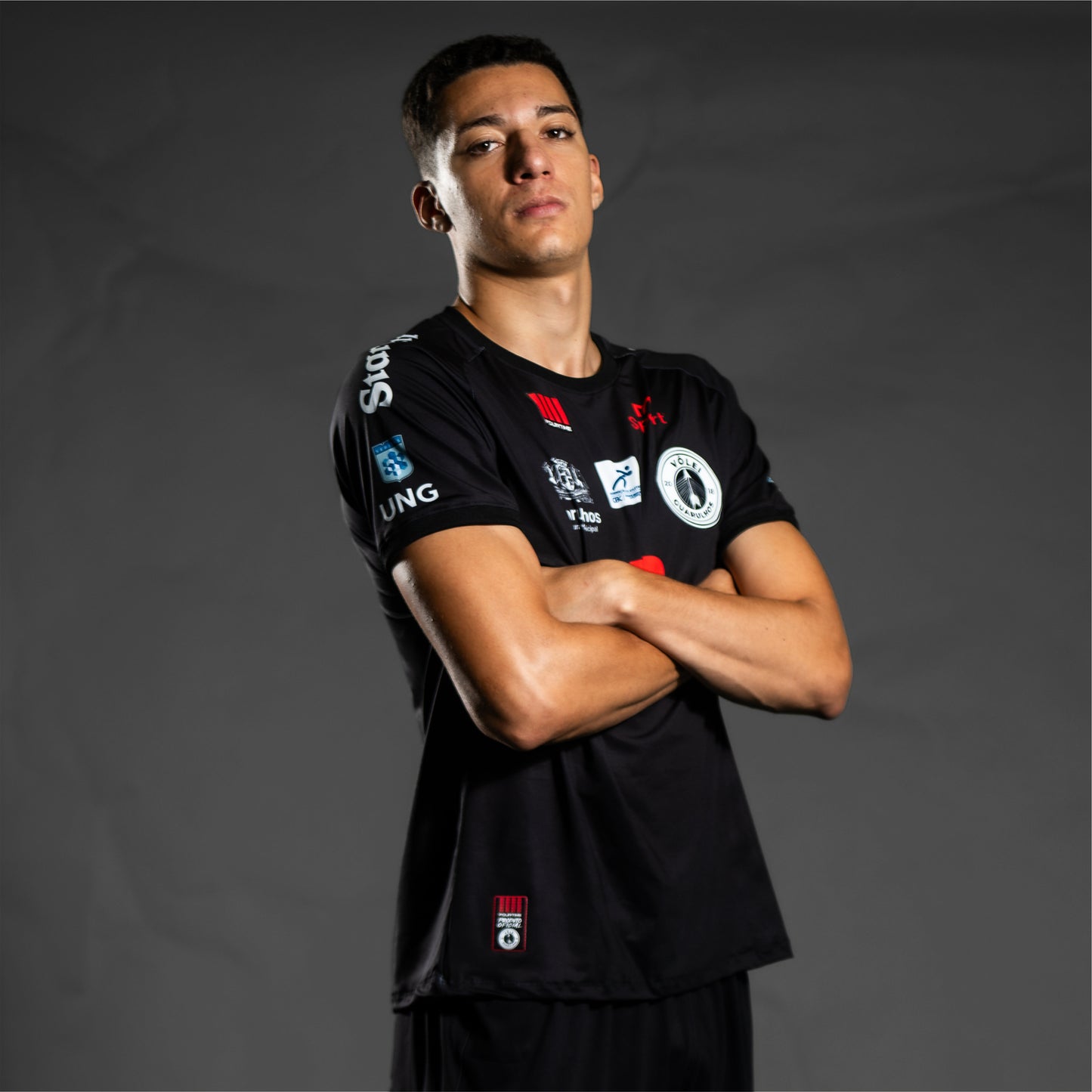 camiseta oficial vôlei guarulhos bateubet preto personalizado