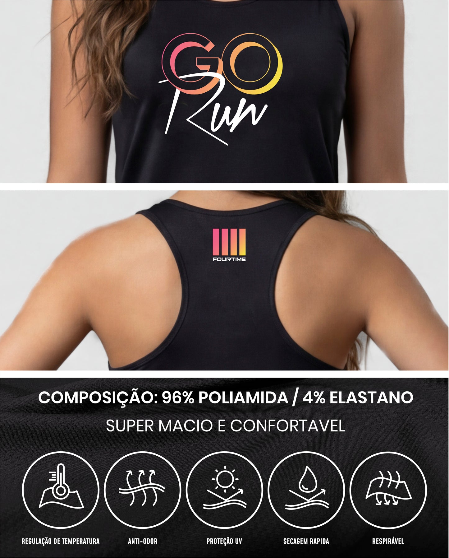 regata raceback feminina - go run
