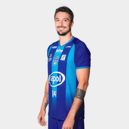 Camiseta Oficial Viapol Vôlei São José - AZUL PERSONALIZADO