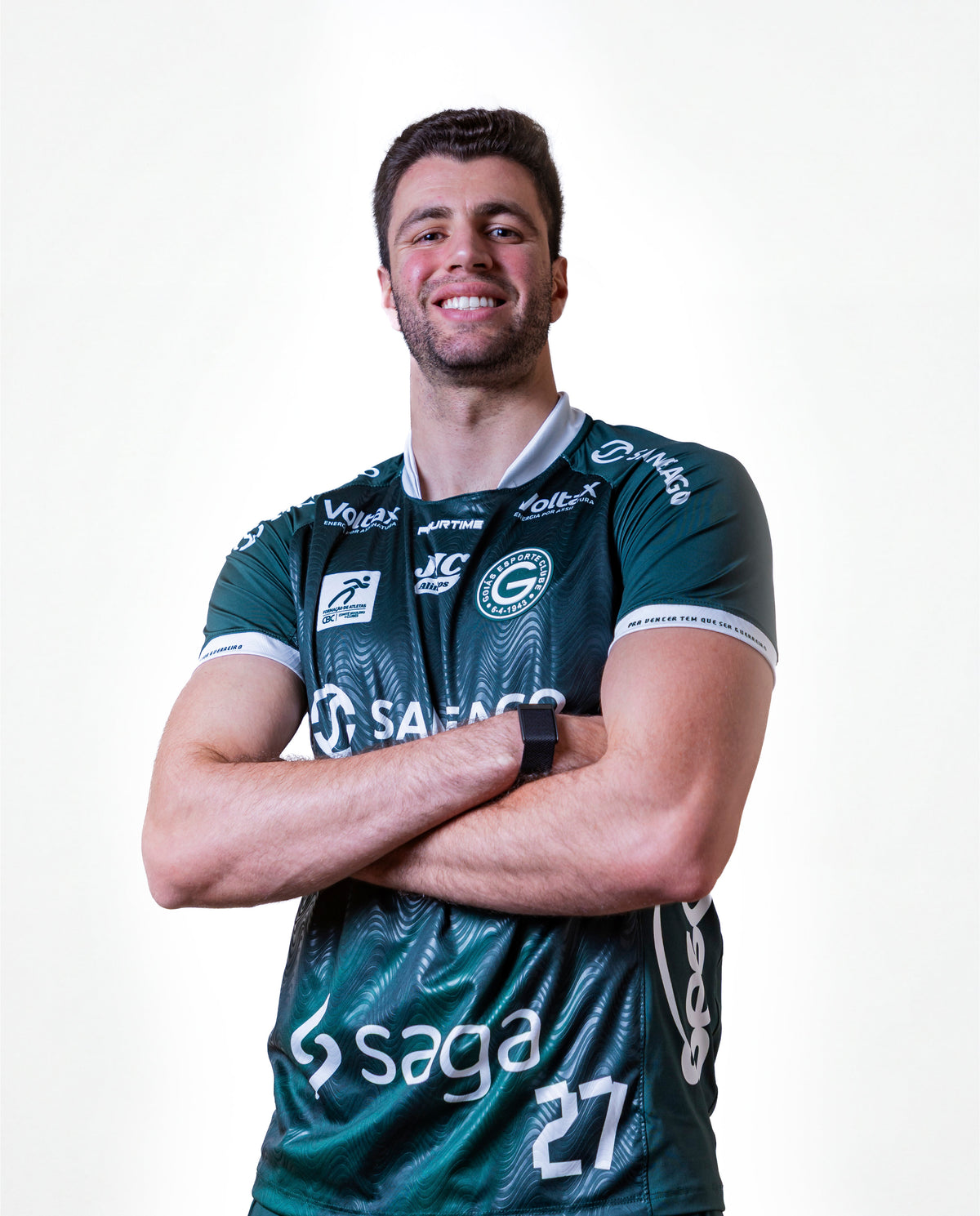 camiseta oficial saneago goiás vôlei 2026/2027 verde
