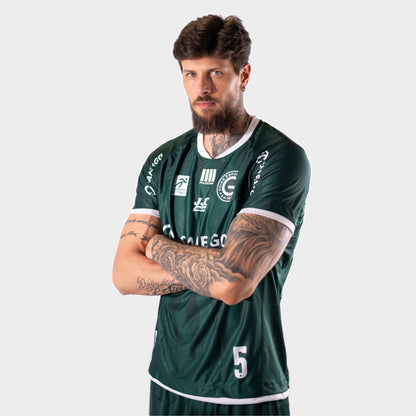 Camiseta Oficial Saneago Goiás Vôlei Verde Personalizado