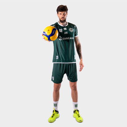 Camiseta Oficial Saneago Goiás Vôlei Verde Personalizado