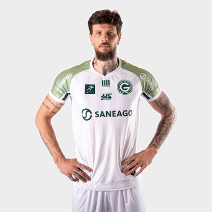 Camiseta Oficial Saneago Goiás Vôlei Branca Personalizado
